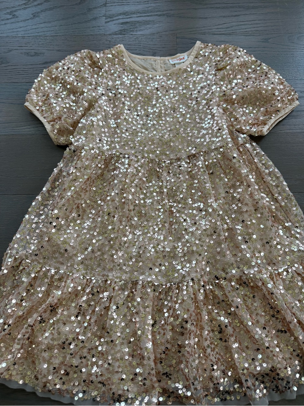 Cat & Jack Gold Sequin Party Dress